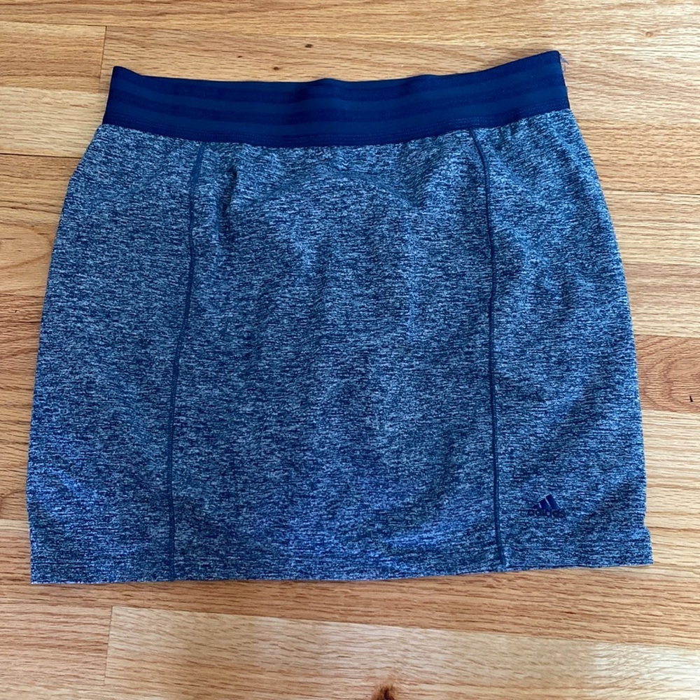 Adidas Heathered‎ Navy Athletic Skort Tennis Golf Pickleball Athletic Size Small